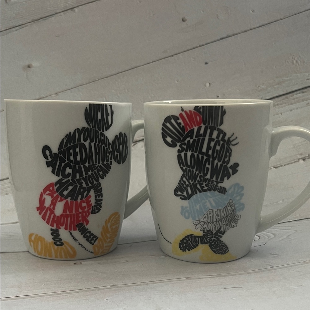 Typography Design Ceramic Mugs